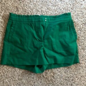 J. Crew High Waist Green Women's Shorts. NWT.